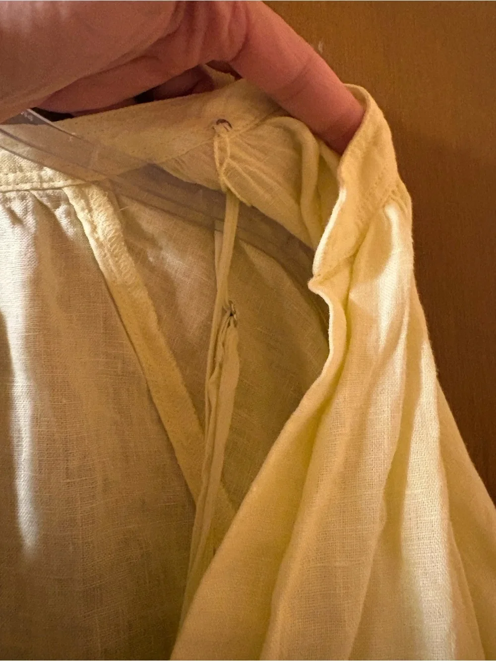 J. Crew Linen Cabana Maxi Dress in Yellow
